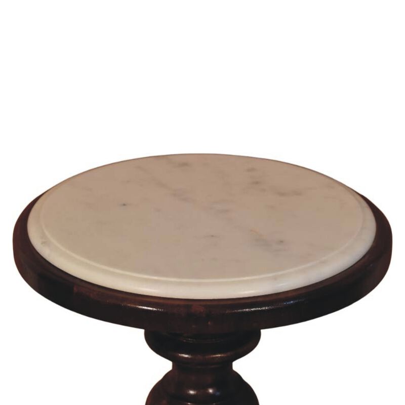 Artisan Furniture Solid Wood Bellmont Marble-Top Side Table image number 5