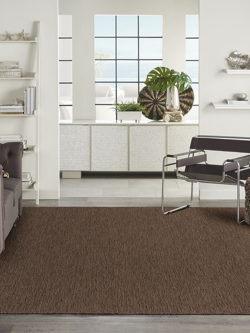 Washable Solutions WSL01 Mocha 9' x 12' Rug