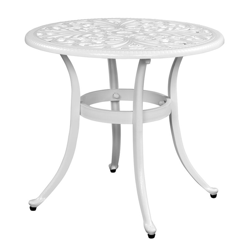 Phoenix Cast Aluminum Round Table for Patio Backyard and Poolside