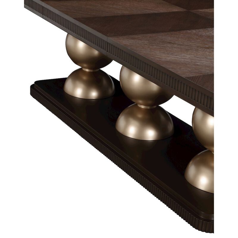 Michael Amini West Kensington Rectangular Dining Table - Medium Espresso