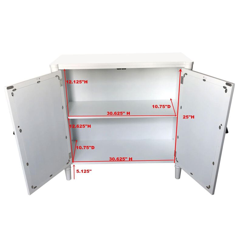 Kings Brand Furniture 2 Door Entryway Console Table Accent Cabinet