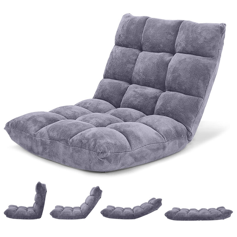 Adjustable Floor Chair with 14 Positions and Cushioned Seat image number 3