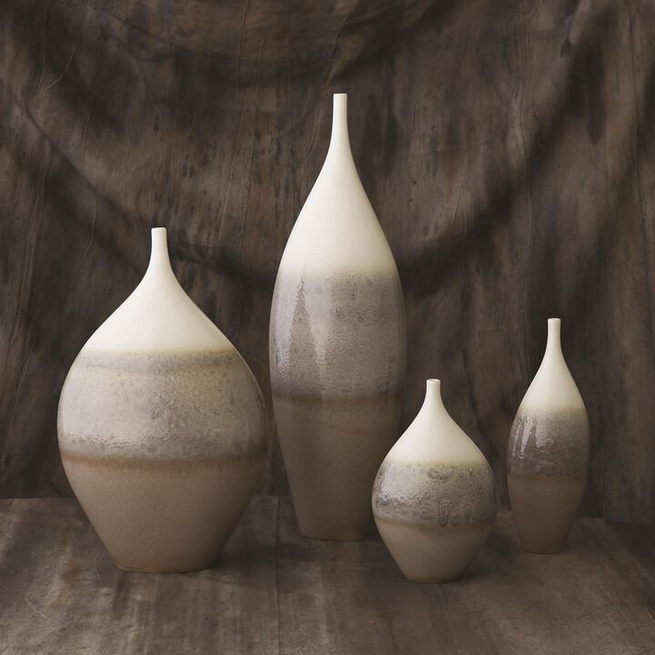 Cream Rises Vase- Tall