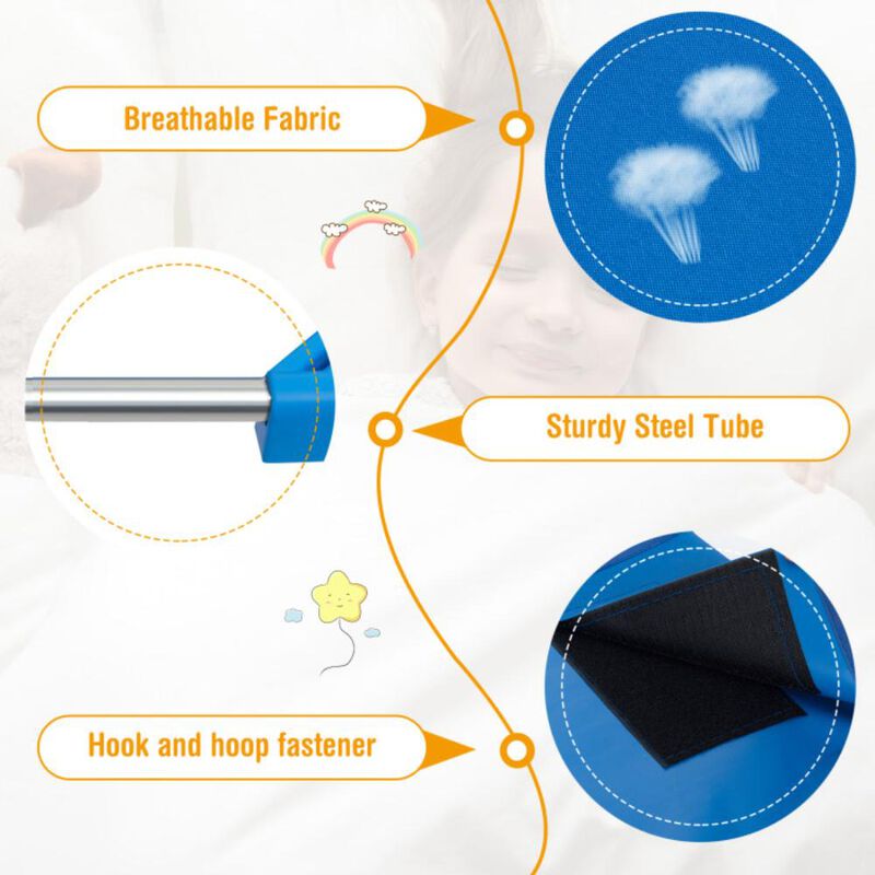 Hivvago Kids Stackable Daycare Cot Pack of 6 with Detachable Oxford Cloth