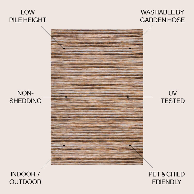 Finn Modern Farmhouse Pinstripe Area Rug