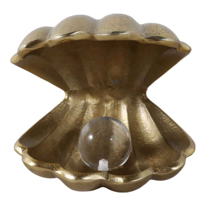 5" Clam With Acrylic Pearl