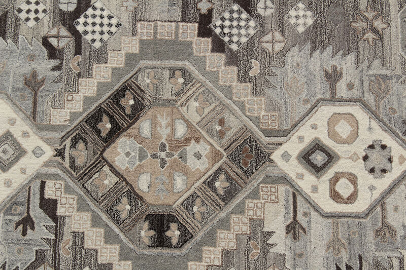 HomeRoots Southwestern Hand Tufted Non Skid Area Rug image number 3