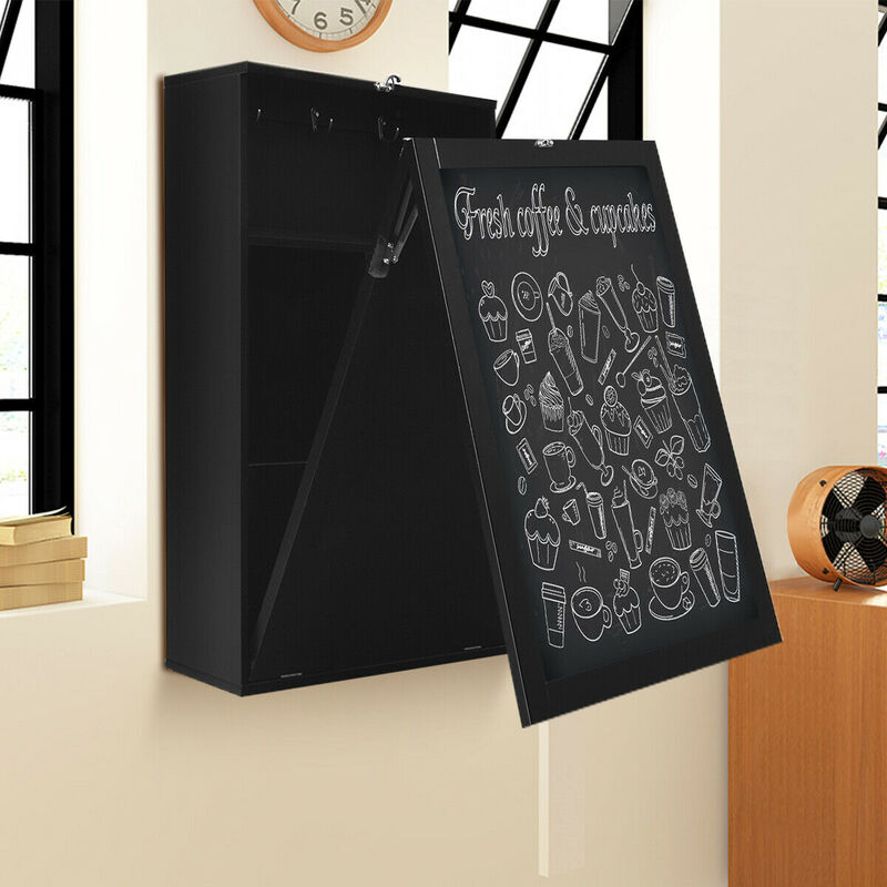 Convertible Wall Mounted Table with A Chalkboard image number 1