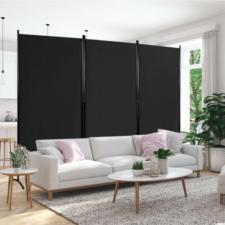 Hivvago 3-Panel Room Divider Folding Privacy Partition Screen for Office Room