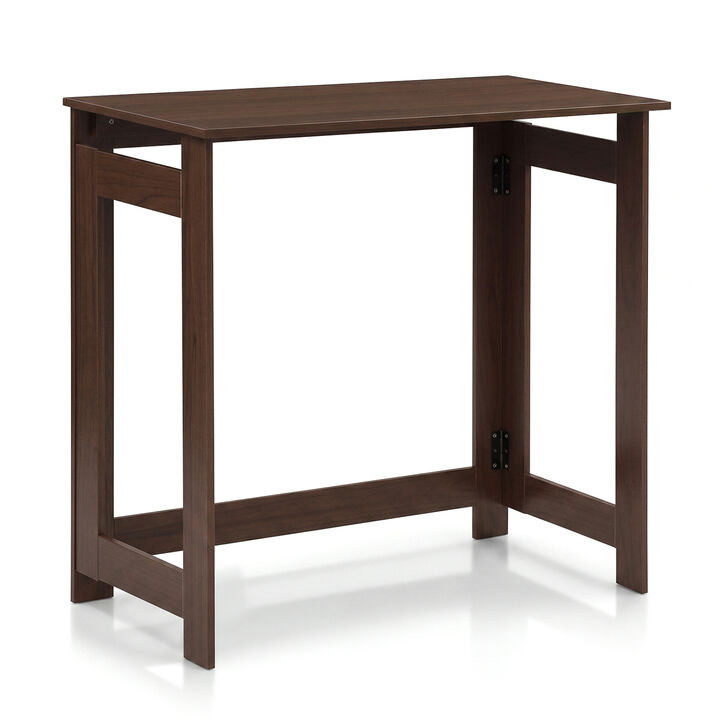 Narrow Folding Console Table with Collapsible Legs for Small Spaces