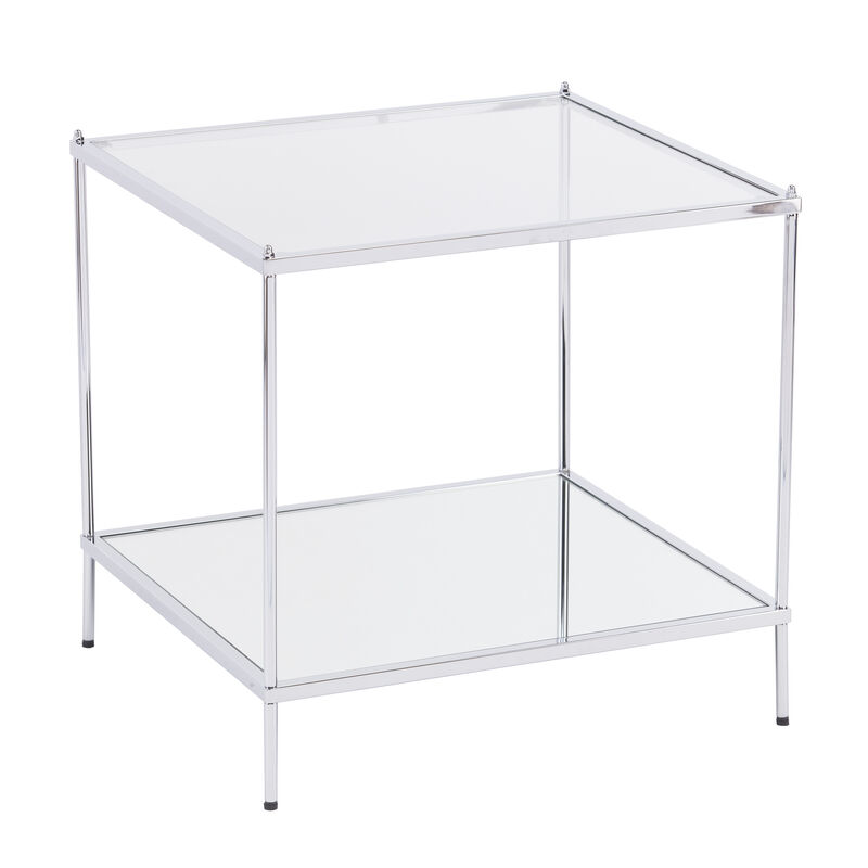 Knox Glam Mirrored End Table