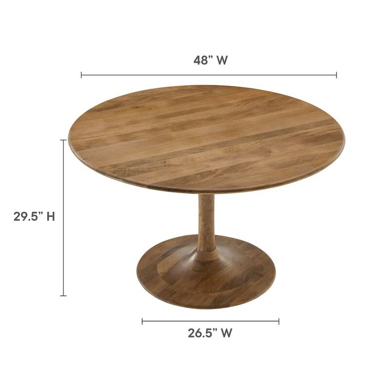 Lippa 48" Round Solid Wood Dining Table image number 1
