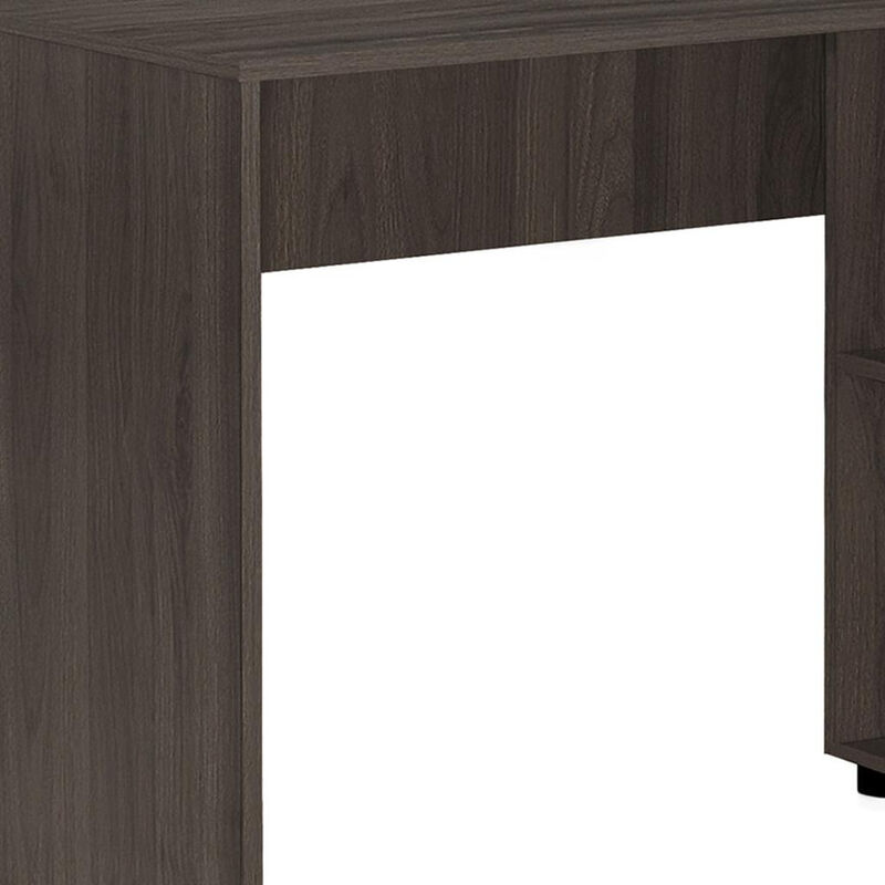HomeRoots 46" Brown Wood L Shape Computer Desk image number 2