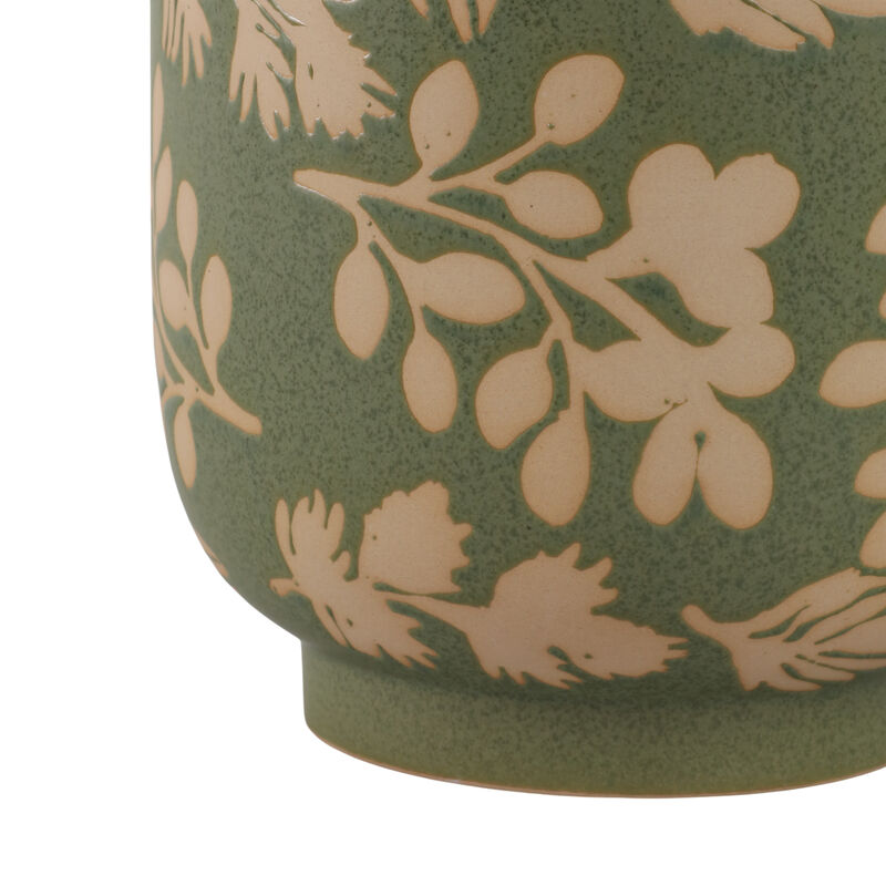 S/2 Hand Painted Leaf Planters image number 5