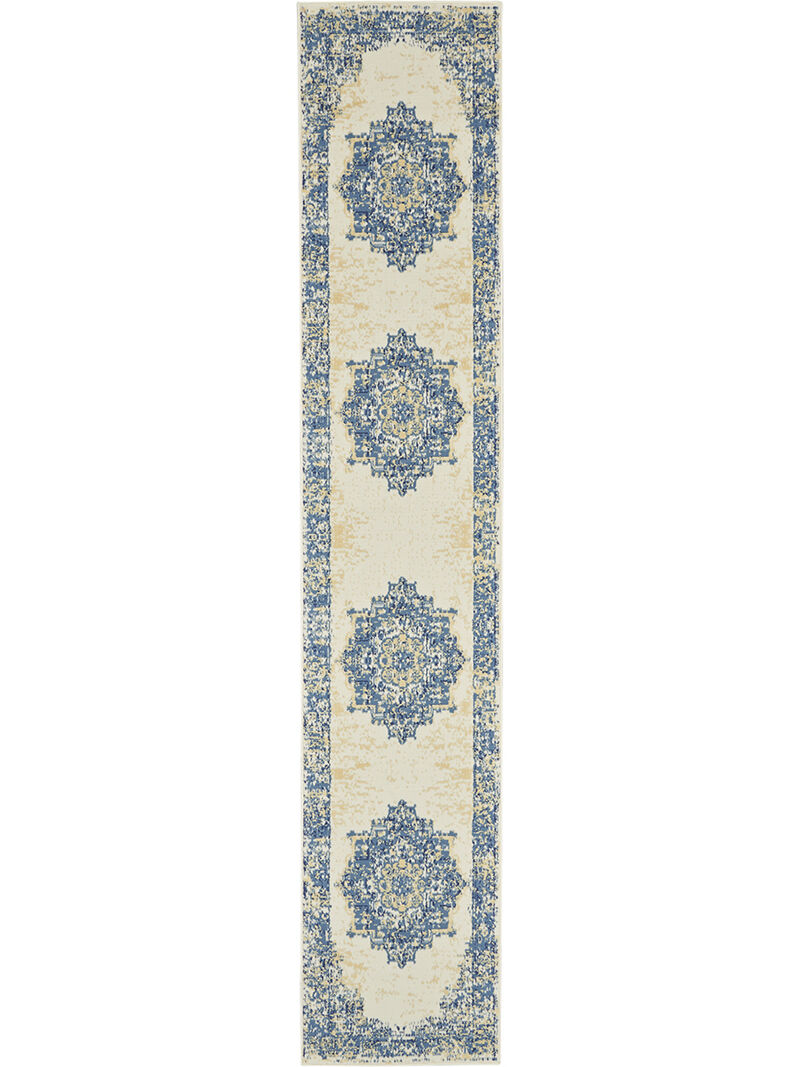 Grafix GRF14 White 2'3" x 7'6" Rug