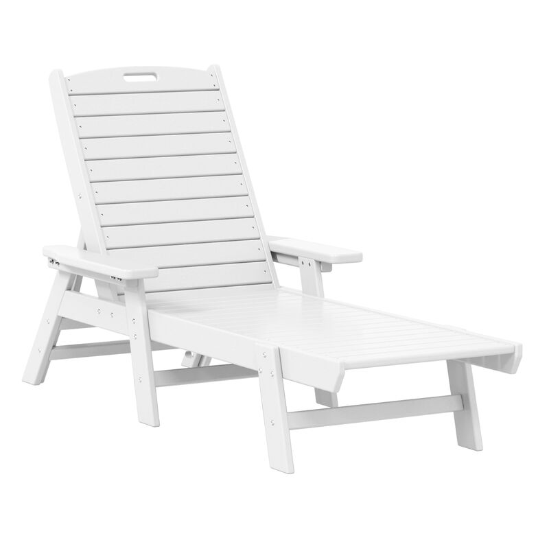 WestinTrends Poly Reclining Chaise Lounge (Set Of 2)