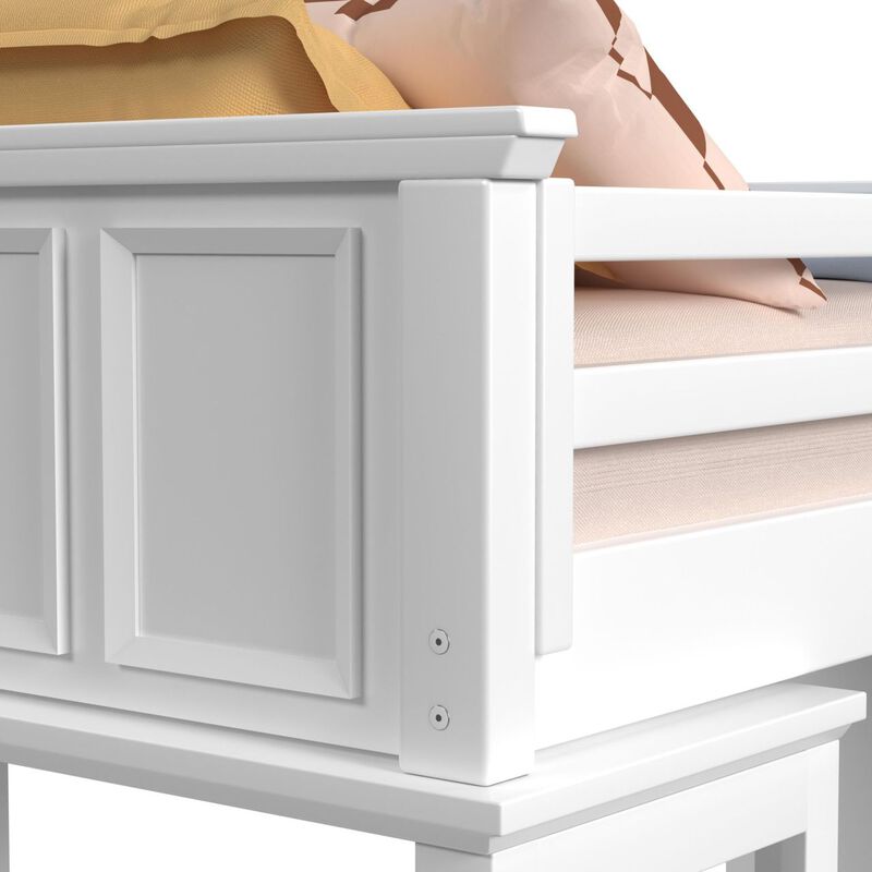 Hampton Twin Loft Bed with Stairs & Desk with Speaker image number 3