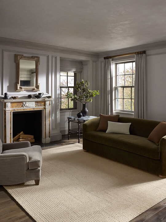 Greenwich GRN01 Ivory 9'6" x 13'6" Area Rug by Jeremiah Brent x Loloi