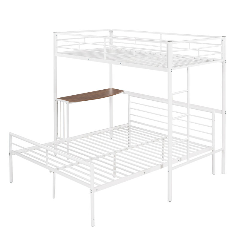 Merax Metal Bunk Bed with Desk