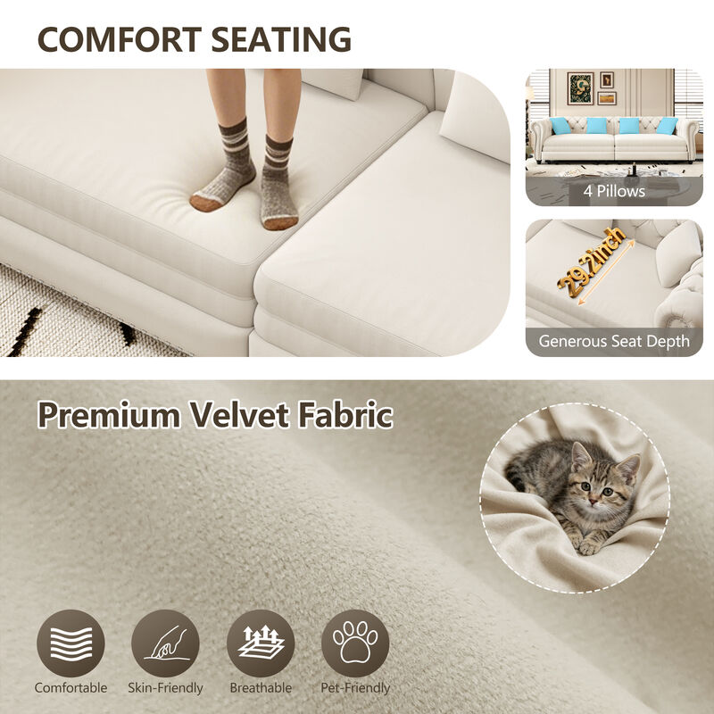 Cagrek Convertible Sleeper Sofa Bed image number 8