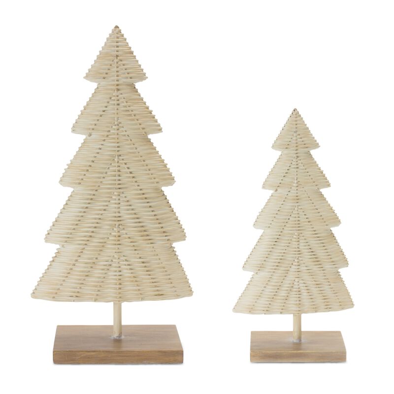 Artificial Tree for Indoor or Outdoor Decoration Realistic Faux Tree Design (Set of 2)