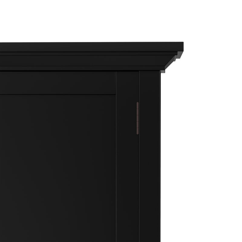 Redmond SOLID WOOD 39 inch Wide Transitional Medium Storage Cabinet in Black image number 8