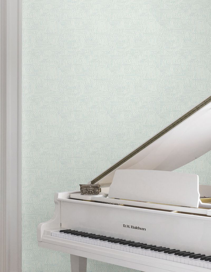 Passages Blue Wallpaper (Double Roll) image number 4