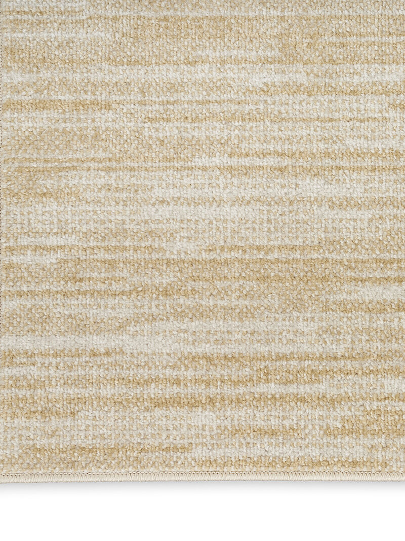 Nourison Essentials NRE01 Ivory/Gold 2' x 6' Rug image number 4