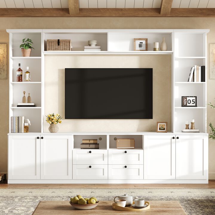 Poxkax Elegant Entertainment Center Wall