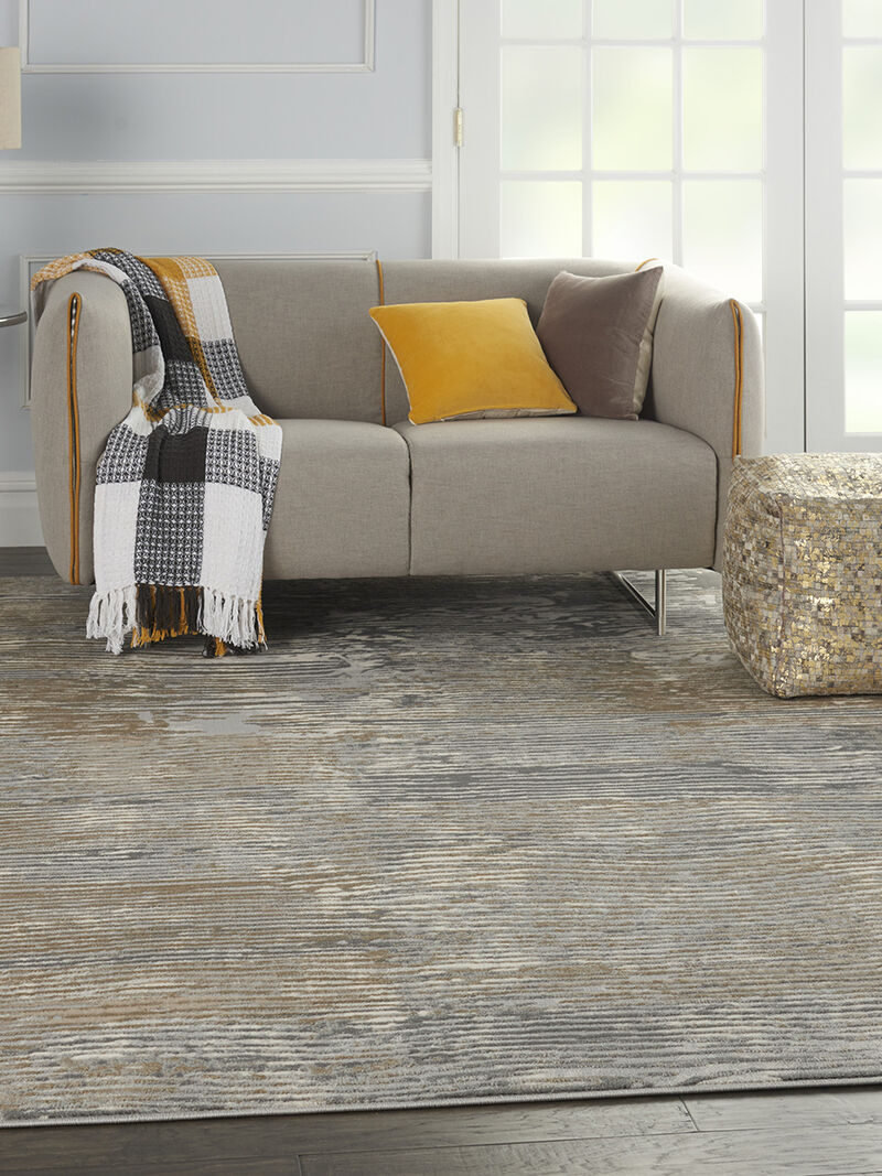 Solace SLA01 Gray/Beige 8' x 10' Rug