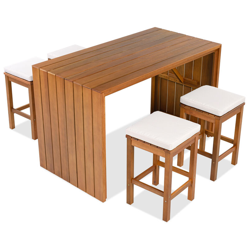 Valfdi 5 Piece Outdoor Bar Set image number 0