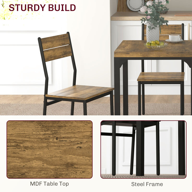 Hivvago Space-Saving 3-Piece Dining Set for Apartments image number 4