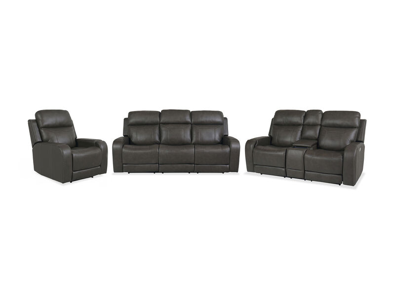 Kona Immersive Audio Power 3-Piece Living Room Set in Brown image number 0