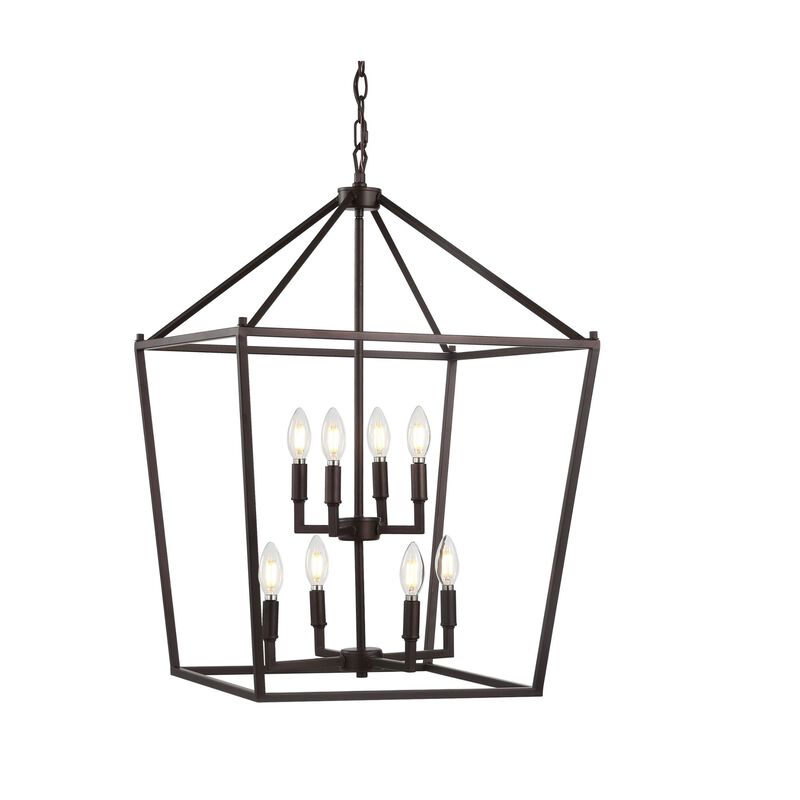 PagodaBulb Lantern Metal LED Pendant