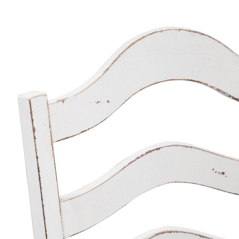 Liberty Furniture Magnolia Manor Ladder Back Side Chair (RTA) in Antique White image number 5