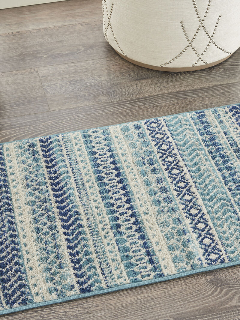 Passion PSN26 Navy/Blue 1'10" x 2'10" Rug image number 8