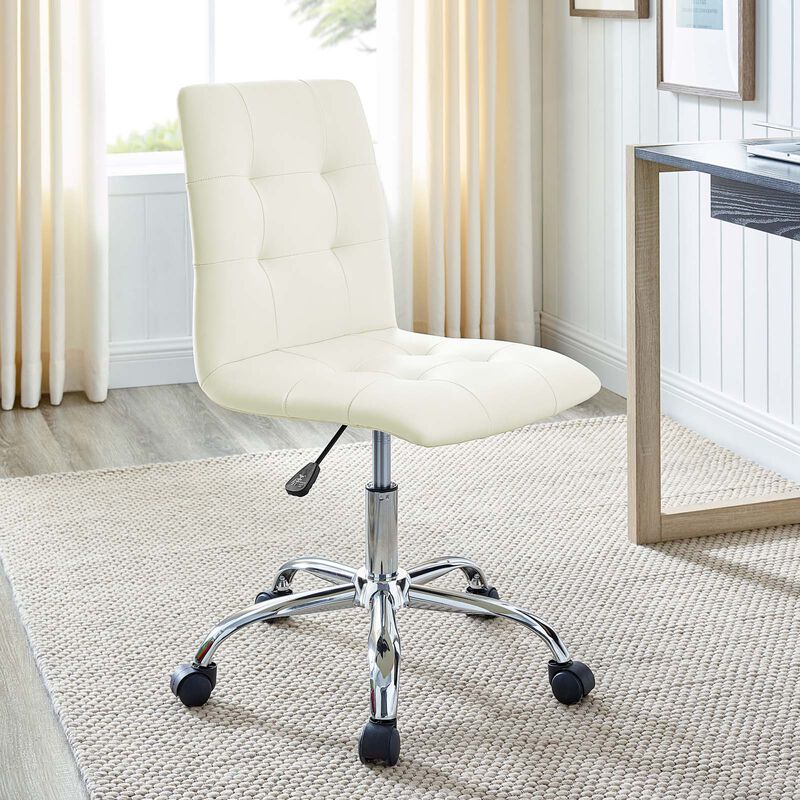 Modway Furniture - Prim Armless Mid Back Office Chair Orange image number 9