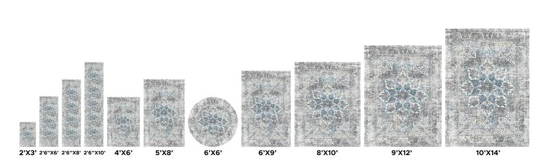 Pasargad Home Turkish Efes Design L. Grey Area Rug- 4' 0" X 6' 0" image number 7