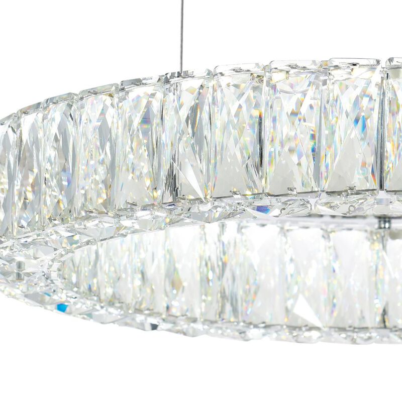 CWI Lighting Madeline LED Chandelier With Chrome Finish
