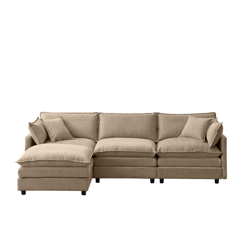 Vulwab 105" Modular Sectional Couch image number 0