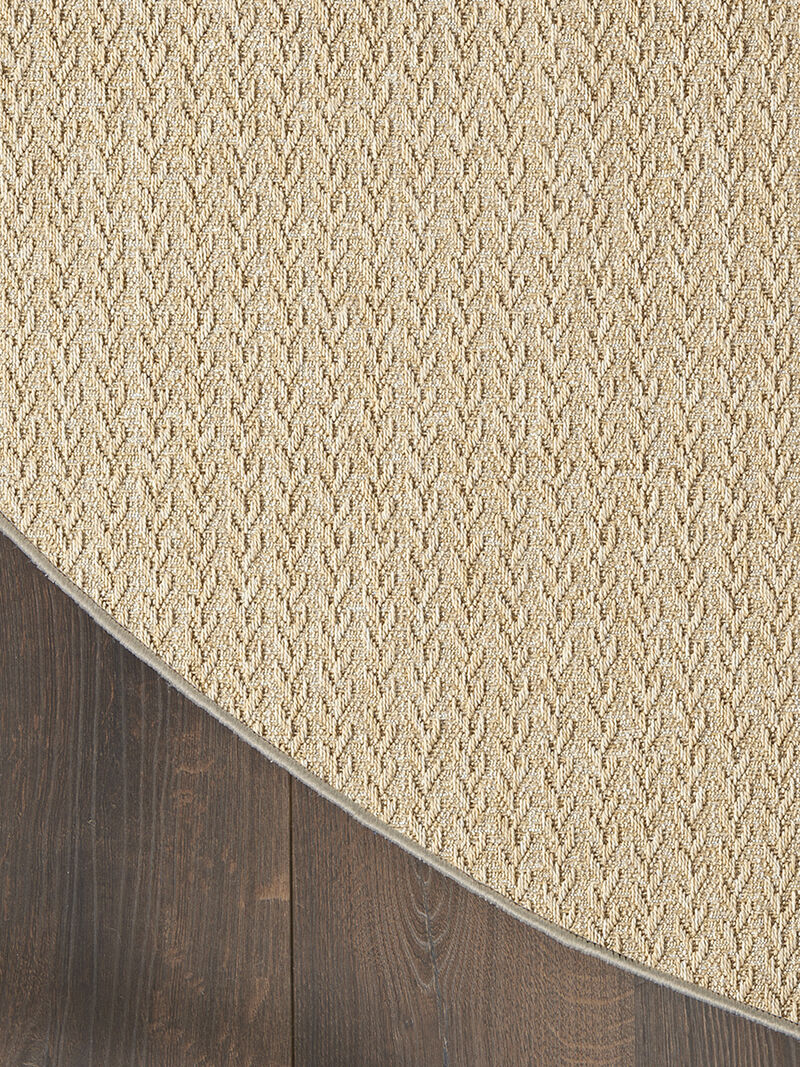 Tulum TLM02 Taupe 8' x Round Rug image number 1