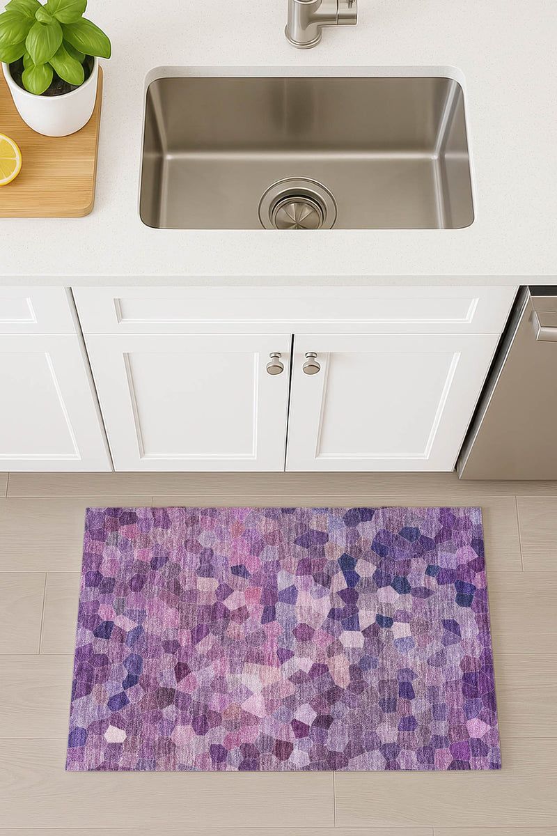 Kaleidoscope KL1 Plum 9' x 12' Rug image number 2