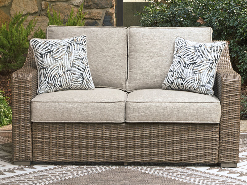 Revare Beach Outdoor Loveseat with Cushion image number 1