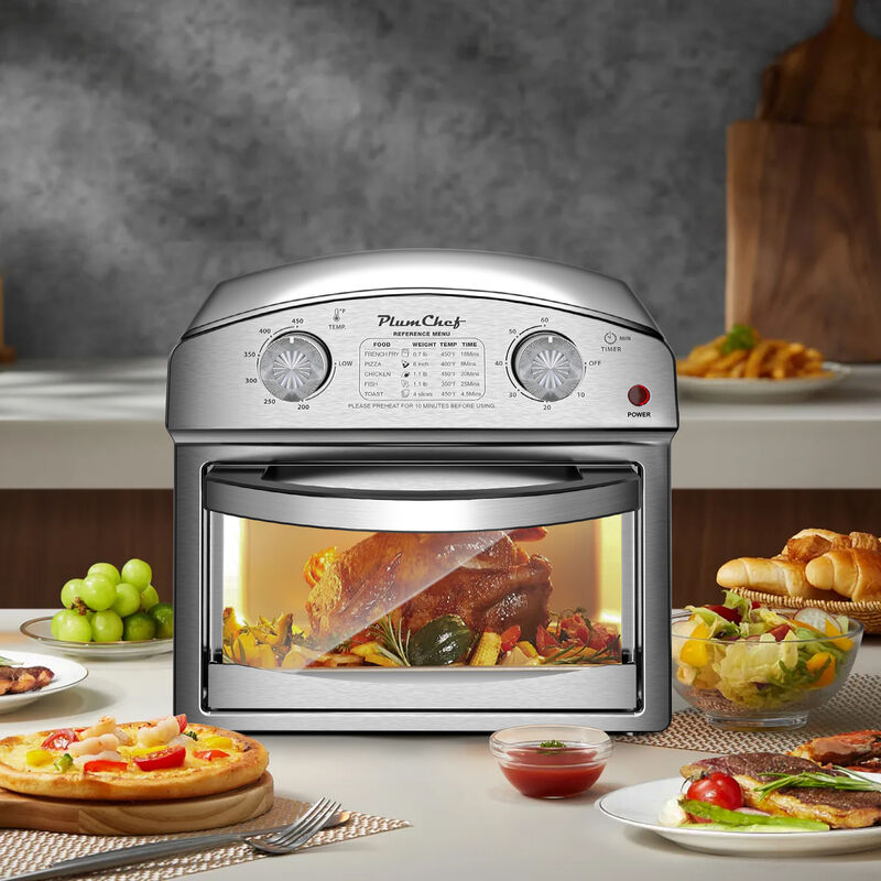12.5 Quart 7-in-1 Convection Stainless Steel Toaster Oven with 5 Pre-Set Menus, 1500W image number 2