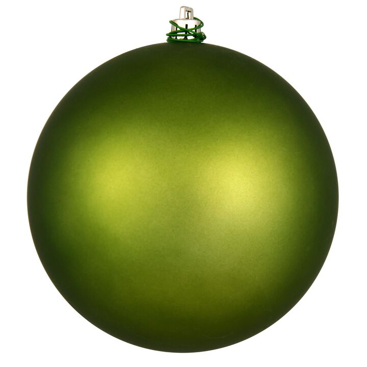 Vickerman 8" Juniper Green Matte Ball Ornament.