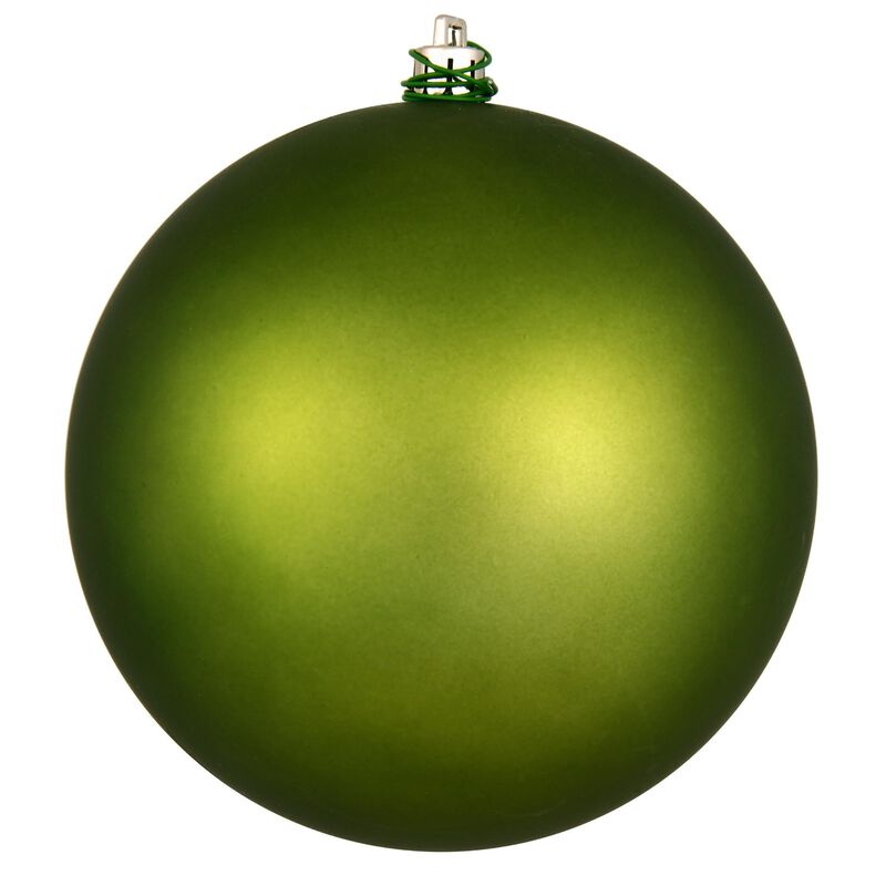 Vickerman 8" Juniper Green Matte Ball Ornament. image number 0