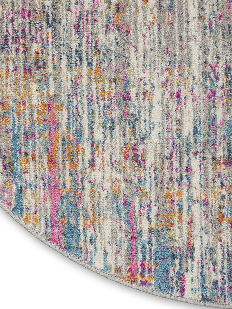 Passion PSN09 Ivory/Multicolor 8' x Round Rug image number 3