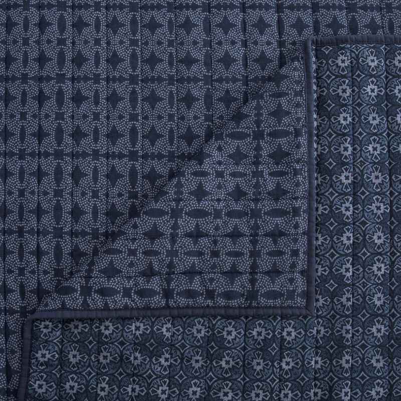 Indigo King Reversible Quilt Set image number 3