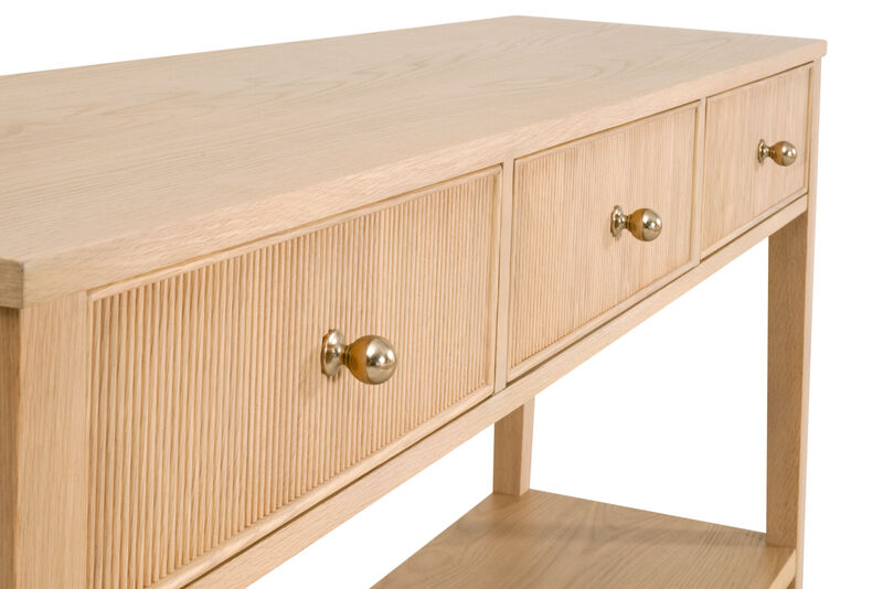 Highland 3-Drawer Console Table image number 6
