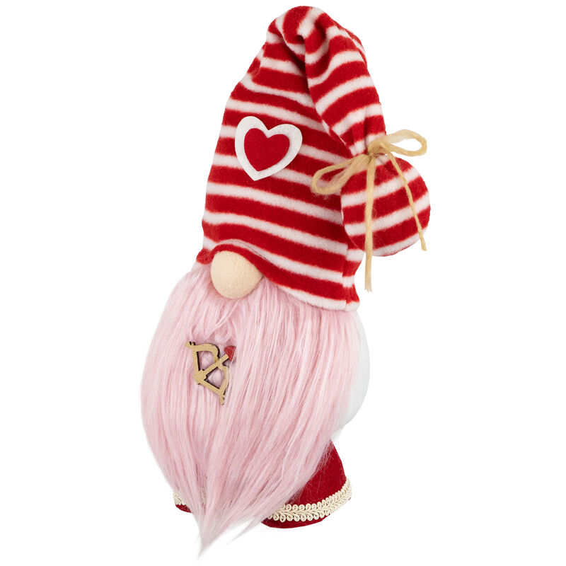 Plush Bow and Arrow Valentine's Day Gnome - 19" - Pink